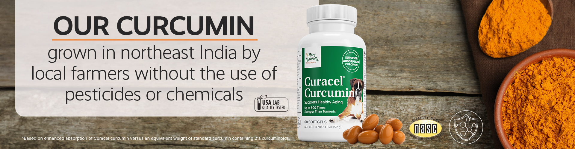 OUR CURCUMIN grown in northest India by local farmers without the use of pesticides or chemicals