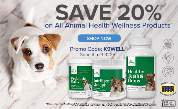 SAVE 20% on all Animal Health Wellness Products*