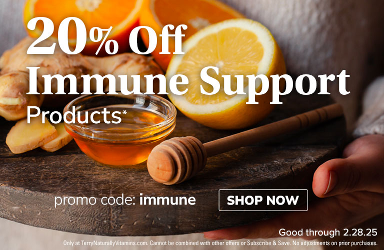 20% OFF Immune Support Products* • promo code: IMMUNE