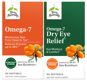 Omega-7 & Omega-7 Dry Eye Relief packaging