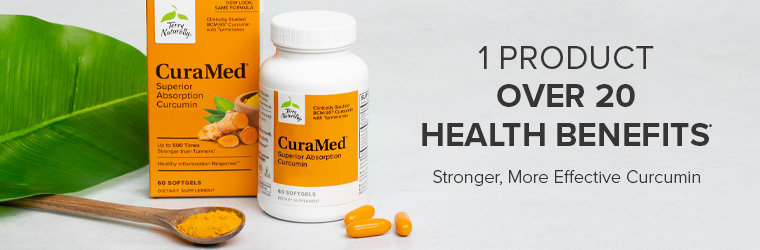 IMAGE: CuraMed® • 1 PRODUCT OVER 20 HEALTH BENEFITS*