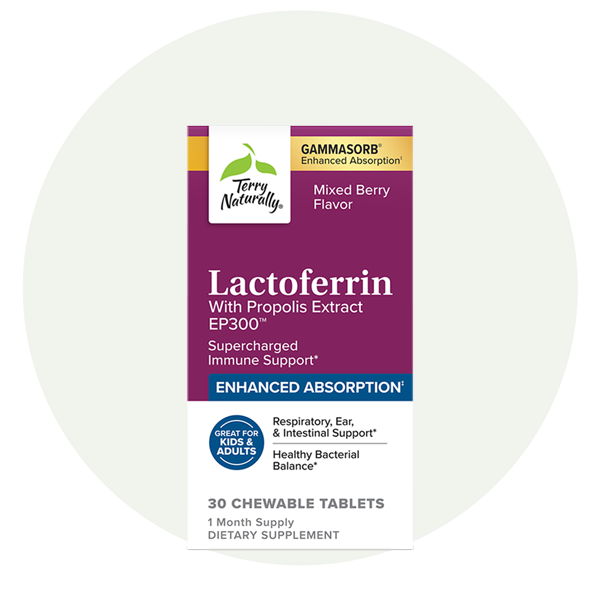 Lactoferrin with Propolis Extract EP300™ packaging