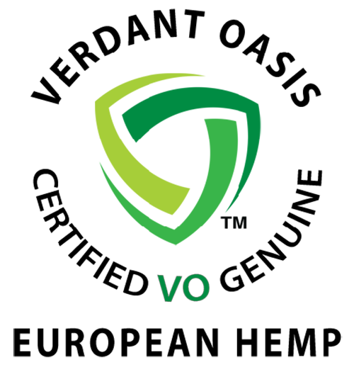 Verdant Oasis Certified European Hemp Logo